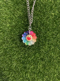 50cm Wholesale Cute Sunflower Resin Pendant Chain Chokers Necklace For Women Gift